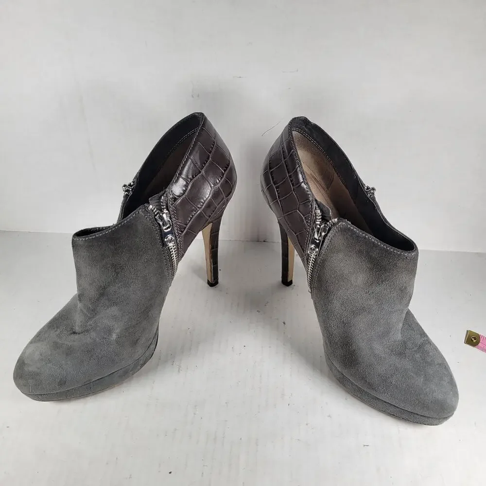 MICHAEL KORS Women Leather York Snake print Gray Zipped 5